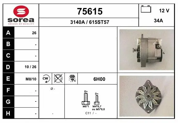 Alternator (75615)