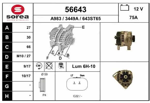 Alternator (56643)