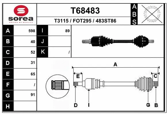 Drive Shaft (T68483)