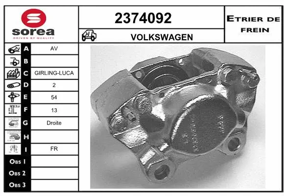 Brake Caliper (2374092)