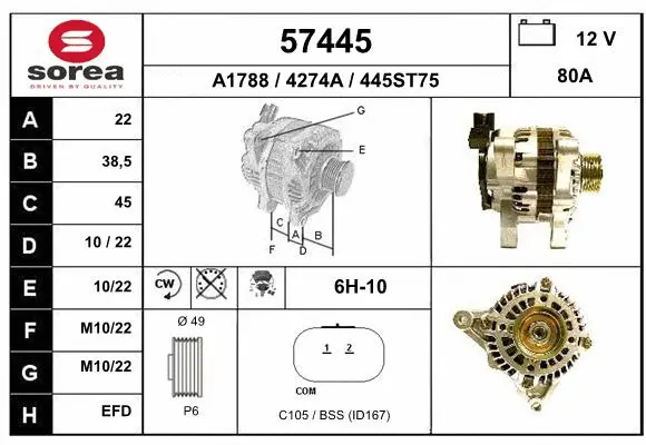 Alternator (57445)