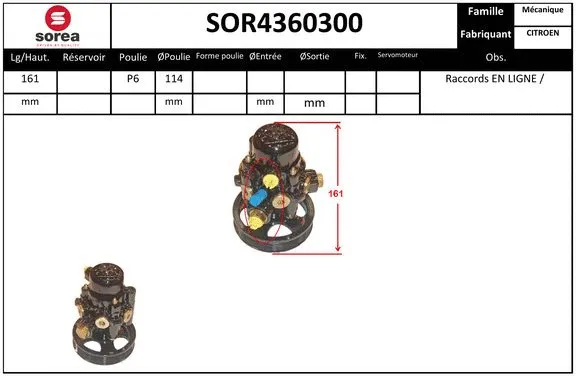 Hydraulic Pump, steering (SOR4360300)