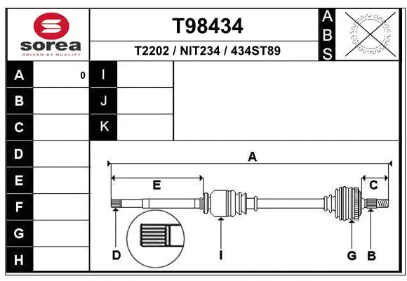 Drive Shaft (T98434)