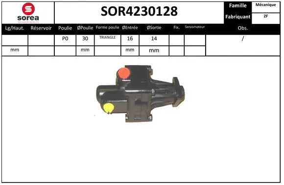 Hydraulic Pump, steering (SOR4230128)