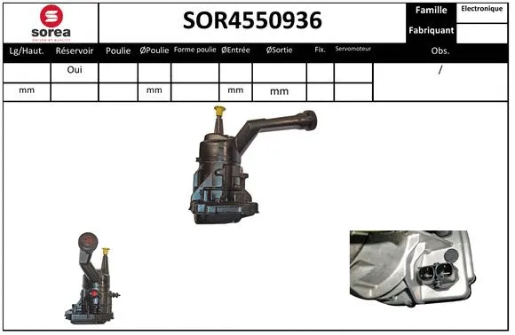 Hydraulic Pump, steering (SOR4550936)