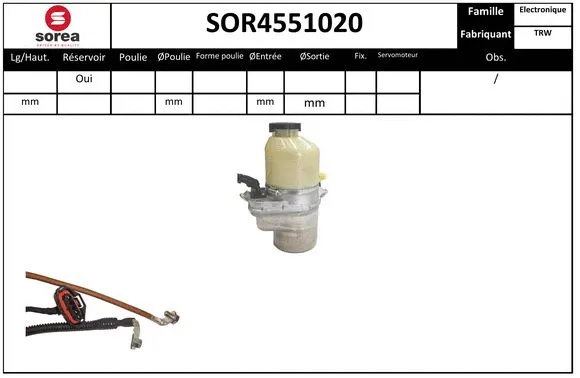 Hydraulic Pump, steering (SOR4551020)