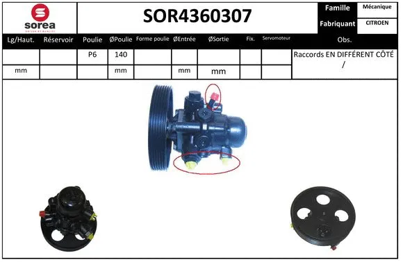 Hydraulic Pump, steering (SOR4360307)