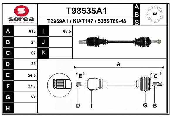 Drive Shaft (T98535A1)