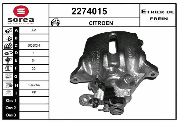 Brake Caliper (2274015)