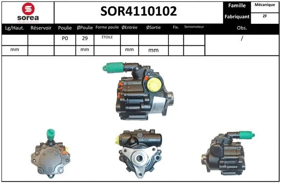 Hydraulic Pump, steering (SOR4110102)