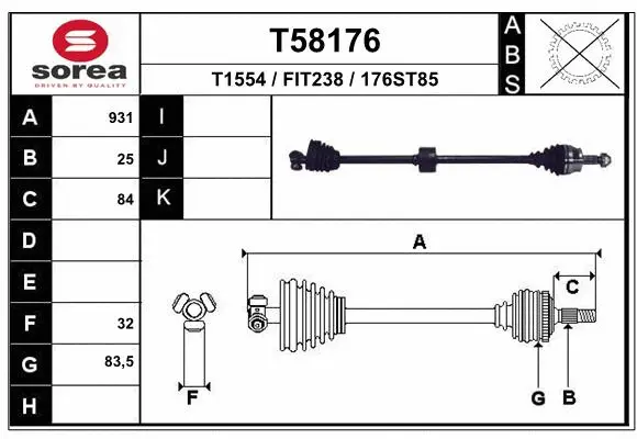 Drive Shaft (T58176)