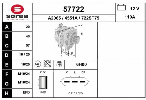 Alternator (57722)