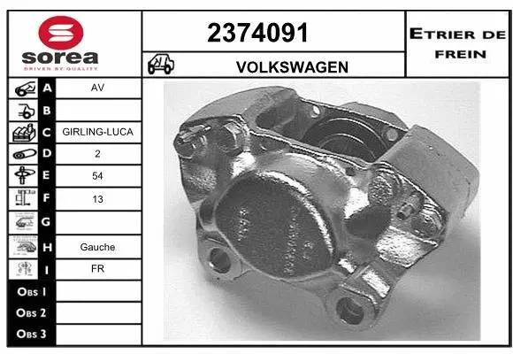 Brake Caliper (2374091)