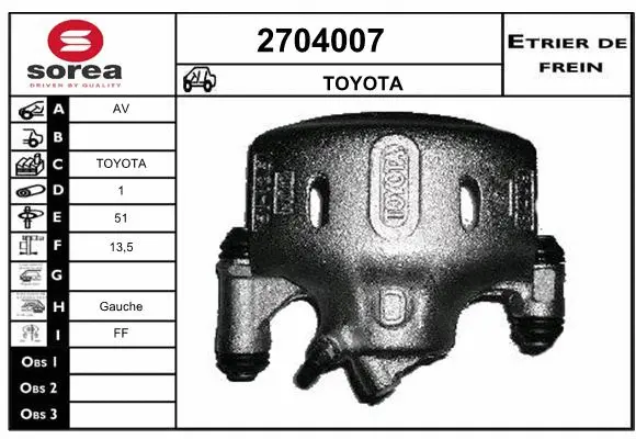 Brake Caliper (2704007)