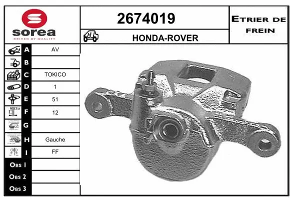 Brake Caliper (2674019)