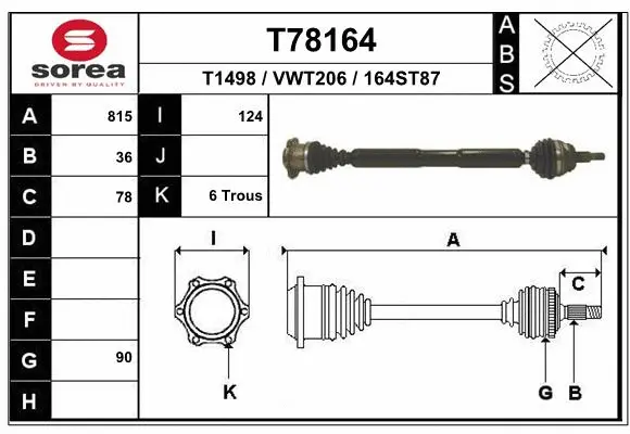 Drive Shaft (T78164)