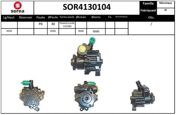 Hydraulic Pump, steering (SOR4130104)