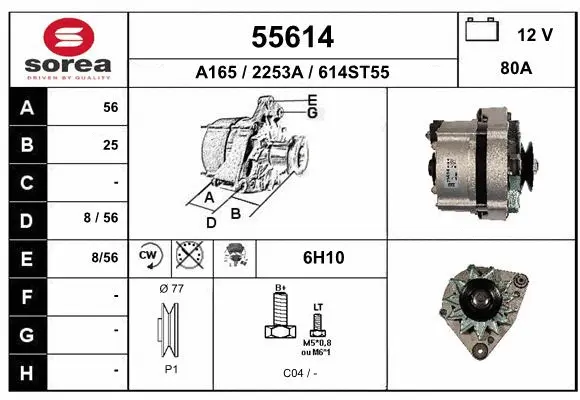 Alternator (55614)