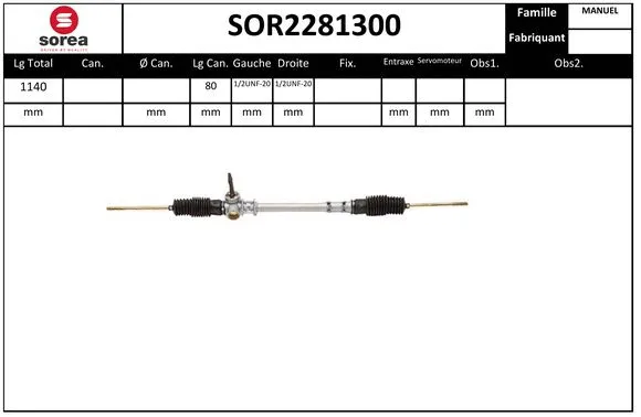 Steering Gear (SOR2281300)