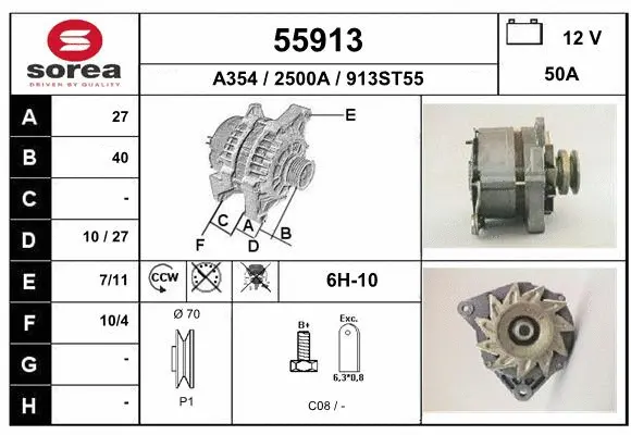 Alternator (55913)