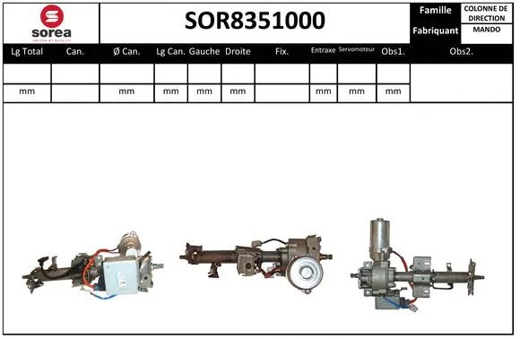 Steering Column (SOR8351000)