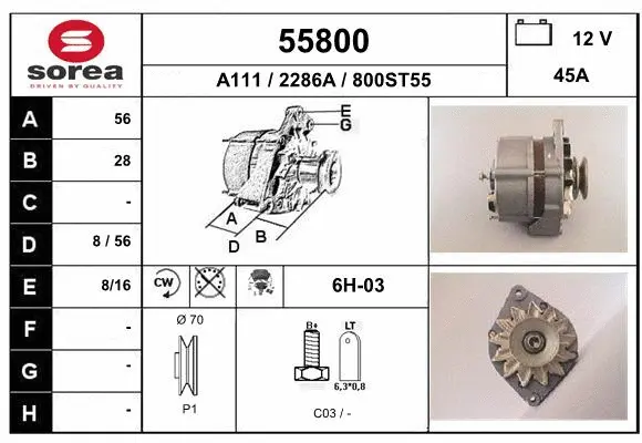 Alternator (55800)