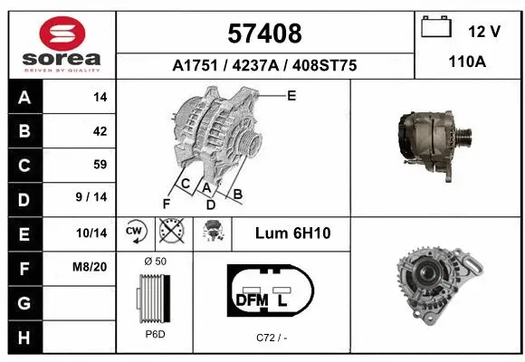 Alternator (57408)