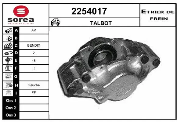 Brake Caliper (2254017)