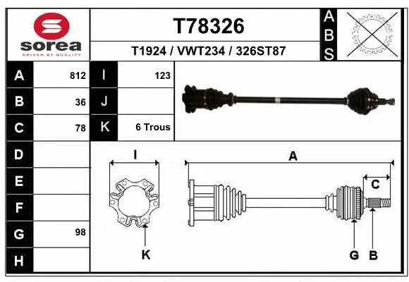 Drive Shaft (T78326)