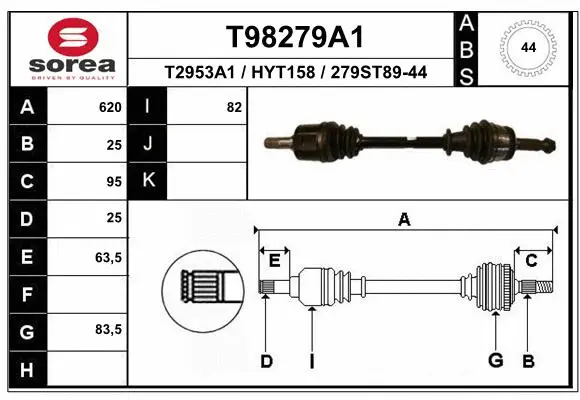 Drive Shaft (T98279A1)