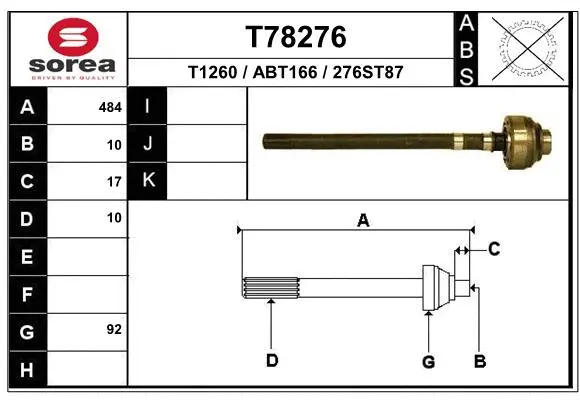 Drive Shaft (T78276)