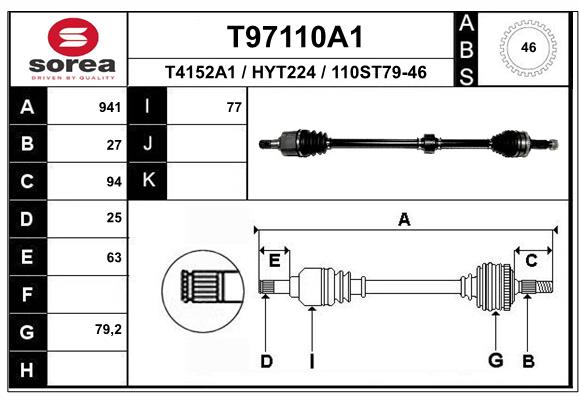 Drive Shaft (T97110A1)