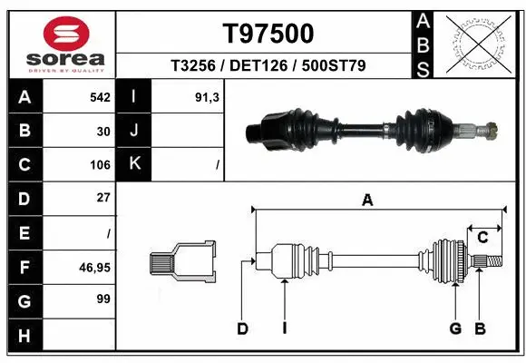 Drive Shaft (T97500)