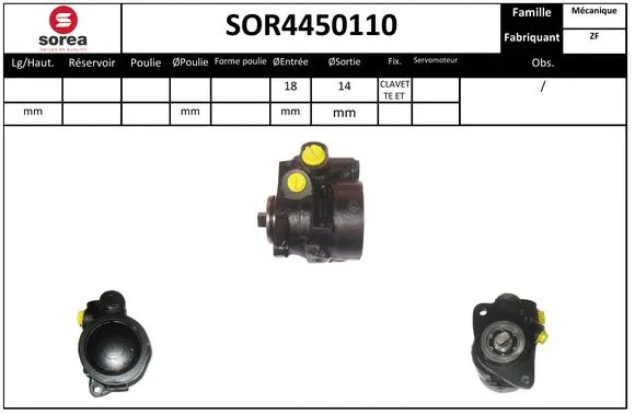 Hydraulic Pump, steering (SOR4450110)