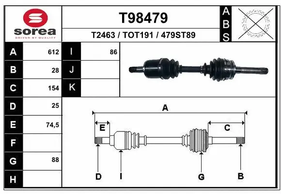 Drive Shaft (T98479)