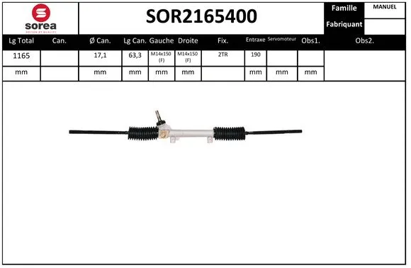Steering Gear (SOR2165400)