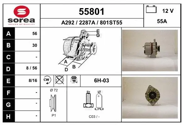 Alternator (55801)