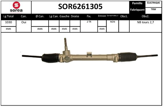 Steering Gear (SOR6261305)
