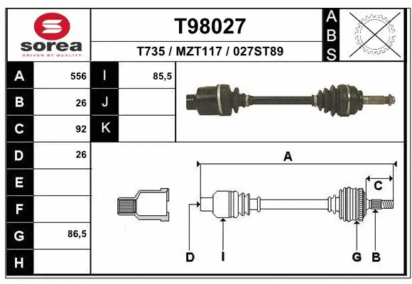 Drive Shaft (T98027)