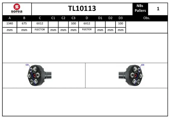 Propshaft, axle drive (TL10113)