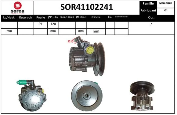 Hydraulic Pump, steering (SOR41102241)