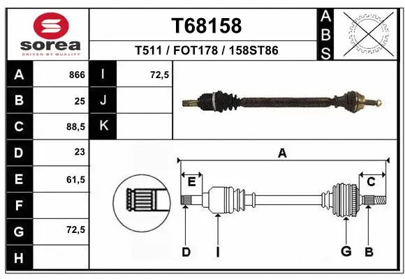 Drive Shaft (T68158)