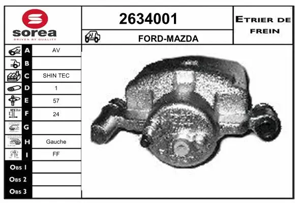 Brake Caliper (2634001)
