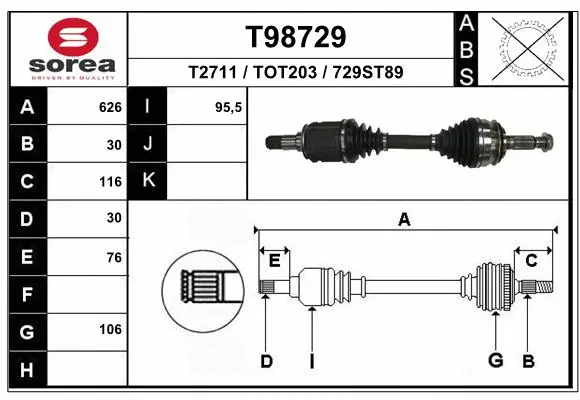 Drive Shaft (T98729)
