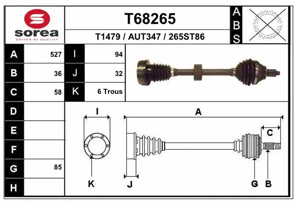 Drive Shaft (T68265)