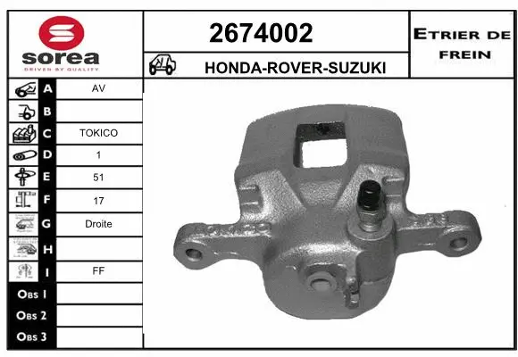 Brake Caliper (2674002)
