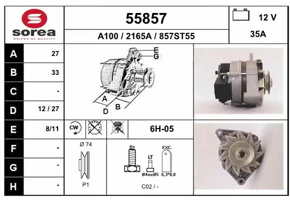 Alternator (55857)