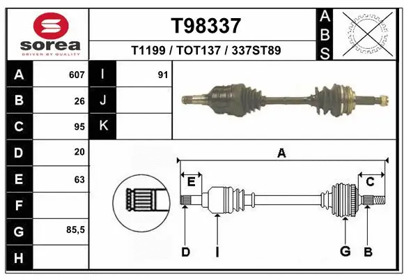 Drive Shaft (T98337)