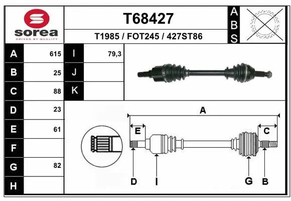 Drive Shaft (T68427)