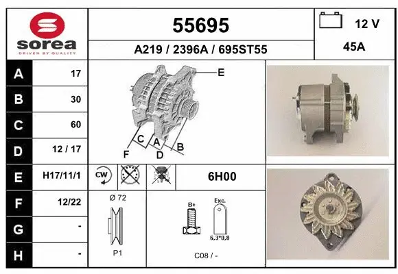Alternator (55695)